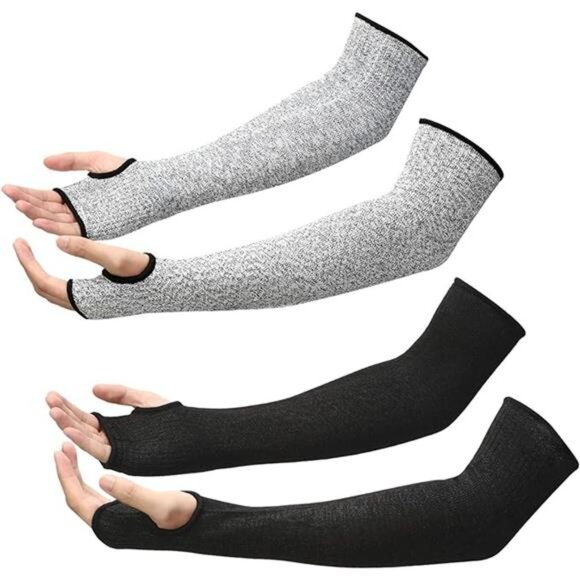Arm Protection Sleeves Level 5 Cut 2 Pairs Heat Resistant Sleeves - Picture 7 of 7